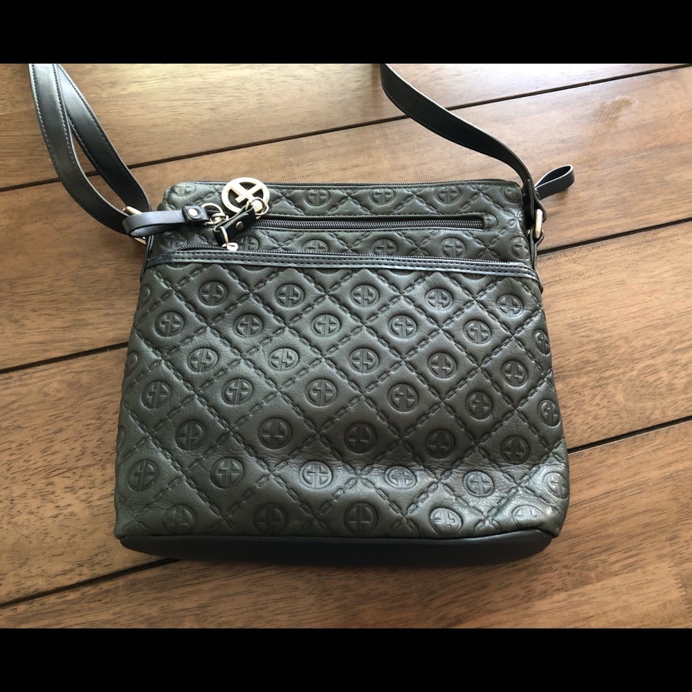 Giani Bernini Dark blue leather crossbody